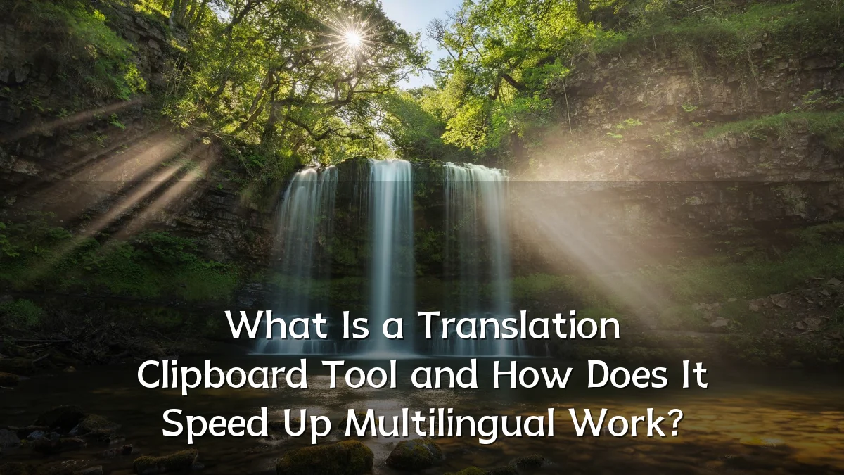 What Is a Translation Clipboard Tool and How Does It Speed Up Multilingual Work?