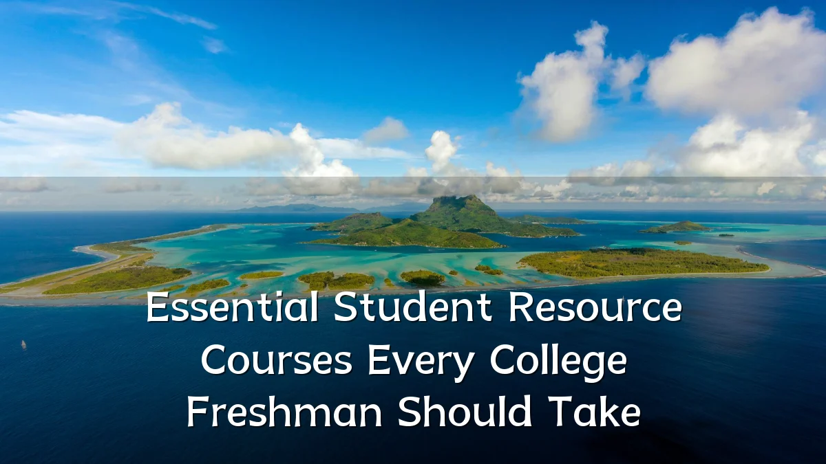 Essential Student Resource Courses Every College Freshman Should Take