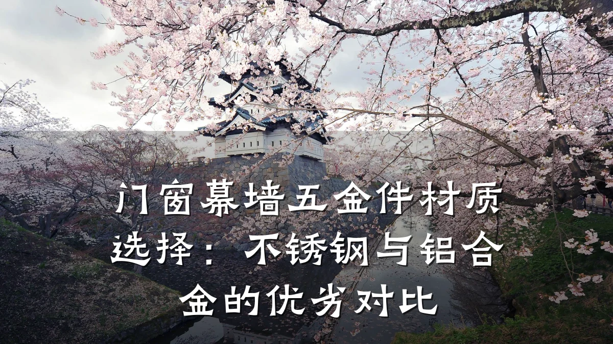 门窗幕墙五金件材质选择:不锈钢与铝合金的优劣对比