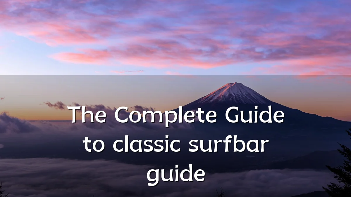 The Complete Guide to classic surfbar guide