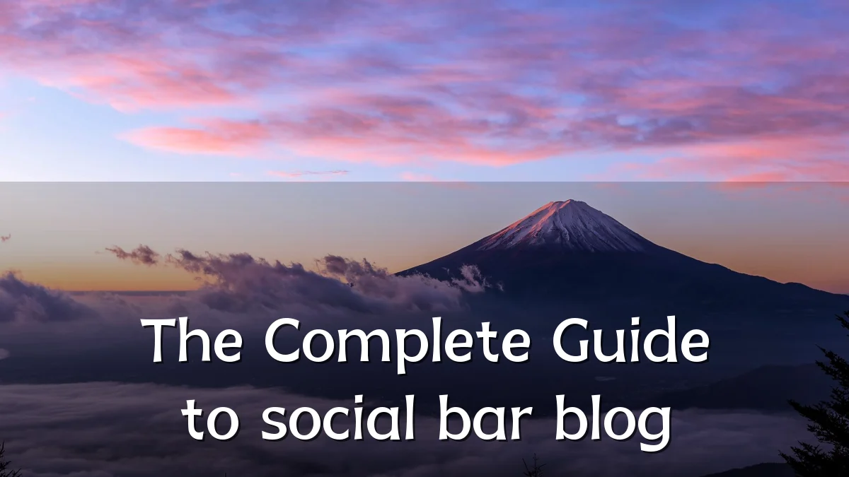 The Complete Guide to social bar blog