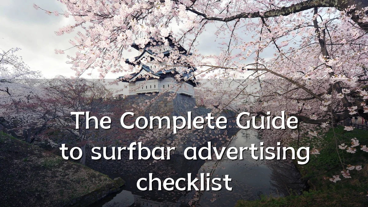The Complete Guide to surfbar advertising checklist