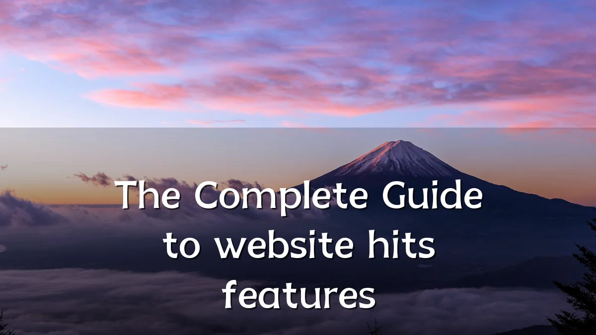 The Complete Guide to website hits features