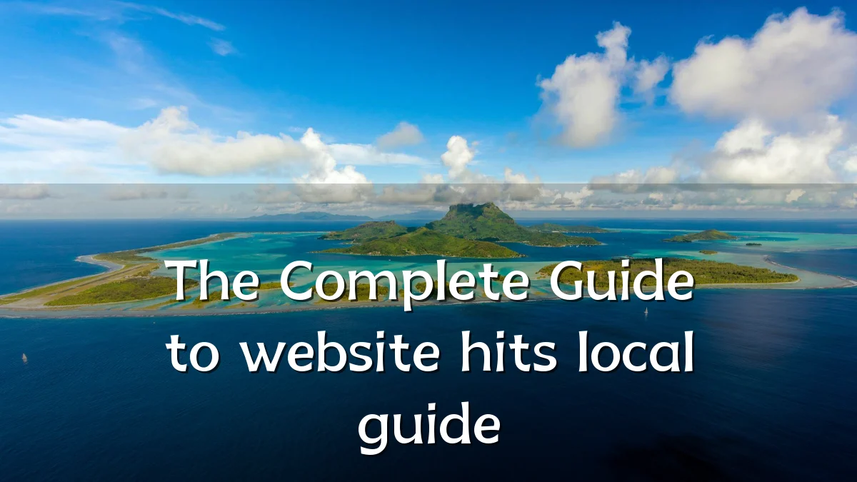 The Complete Guide to website hits local guide