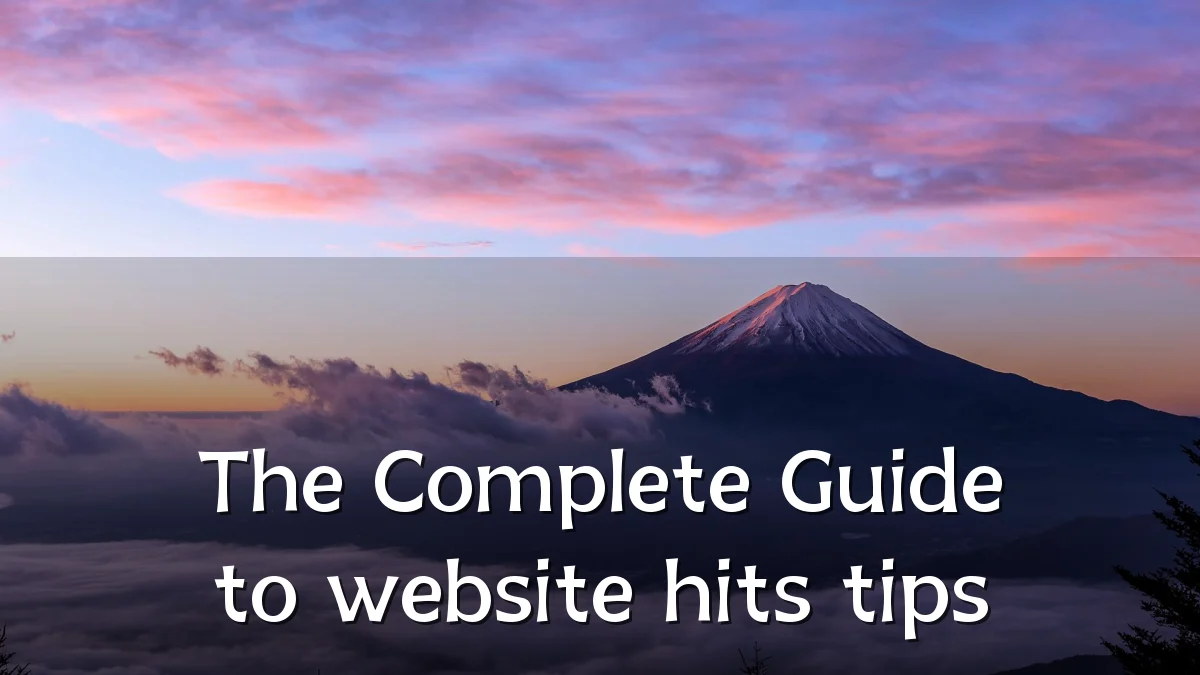 The Complete Guide to website hits tips