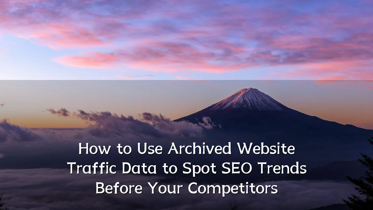 How to Use Archived Website Traffic Data to Spot SEO Trends Before Your Competitors