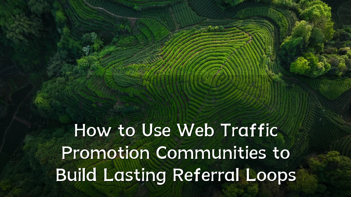 How to Use Web Traffic Promotion Communities to Build Lasting Referral Loops