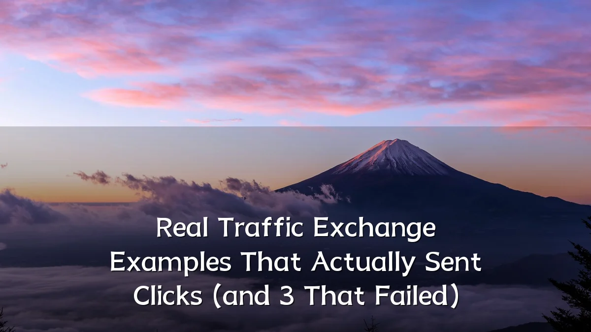 Real Traffic Exchange Examples That Actually Sent Clicks (and 3 That Failed)