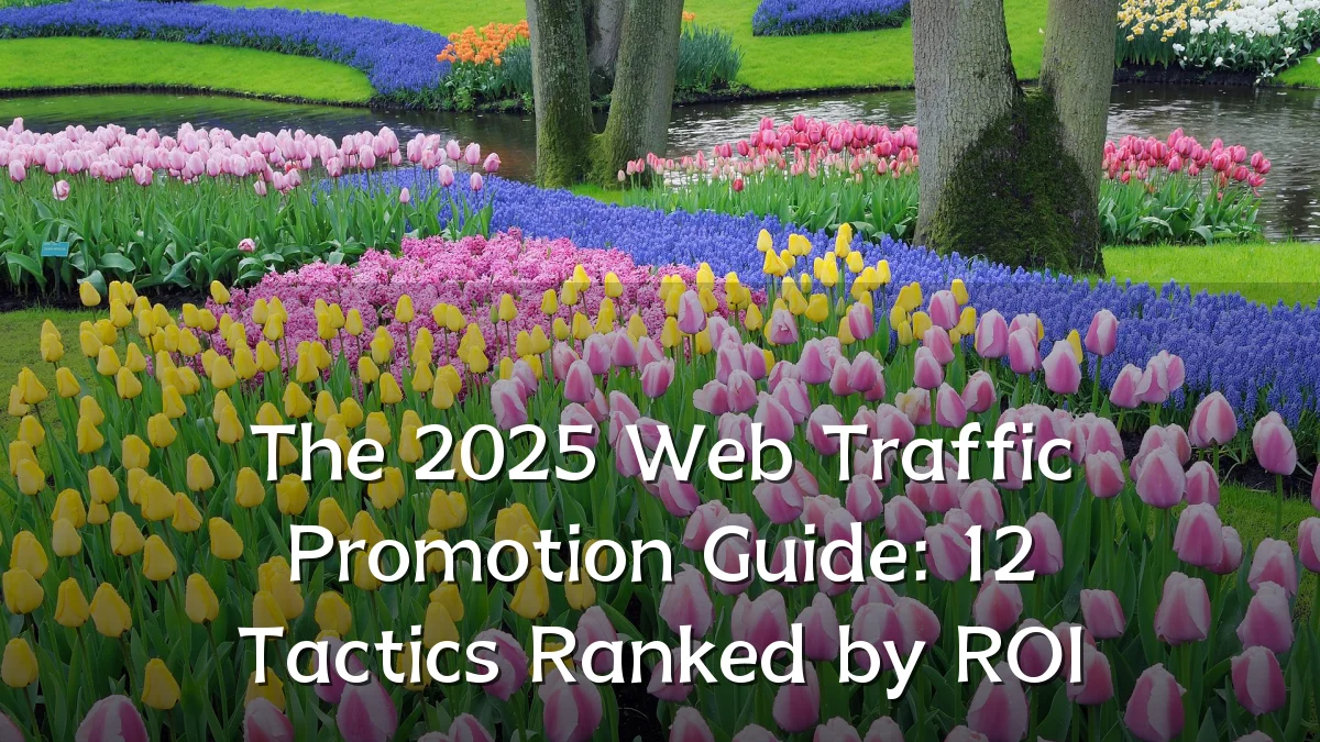 The 2025 Web Traffic Promotion Guide: 12 Tactics Ranked by ROI