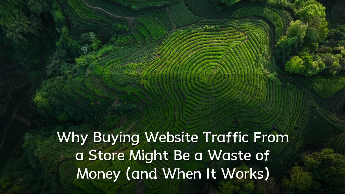 Why Buying Website Traffic From a Store Might Be a Waste of Money (and When It Works)