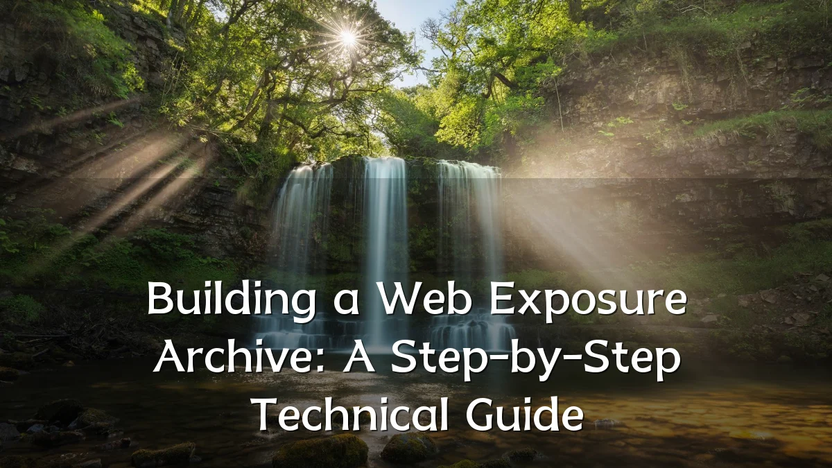 Building a Web Exposure Archive: A Step-by-Step Technical Guide