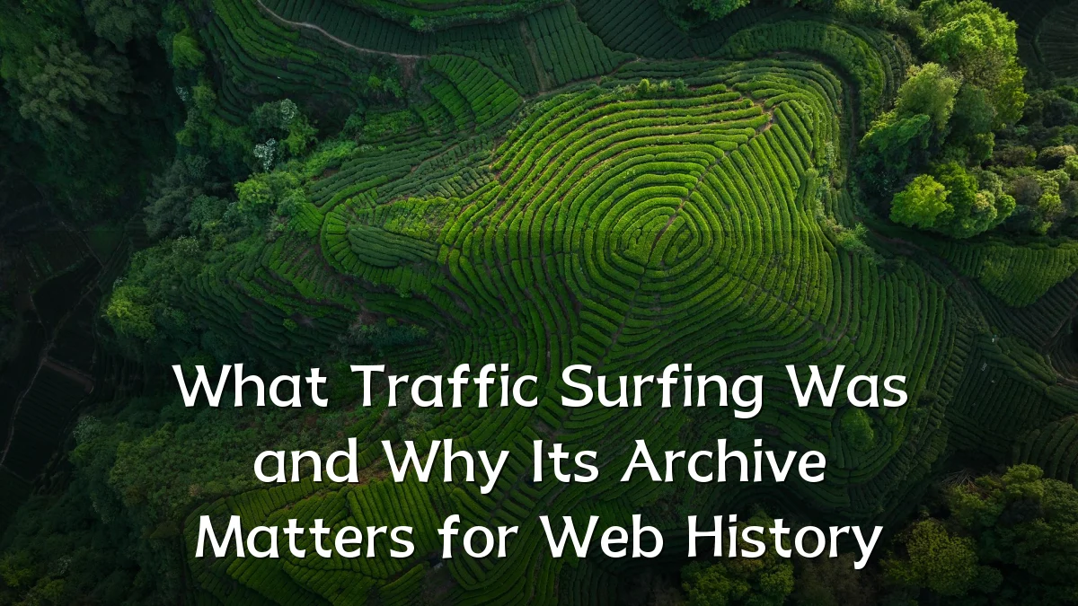 What Traffic Surfing Was and Why Its Archive Matters for Web History